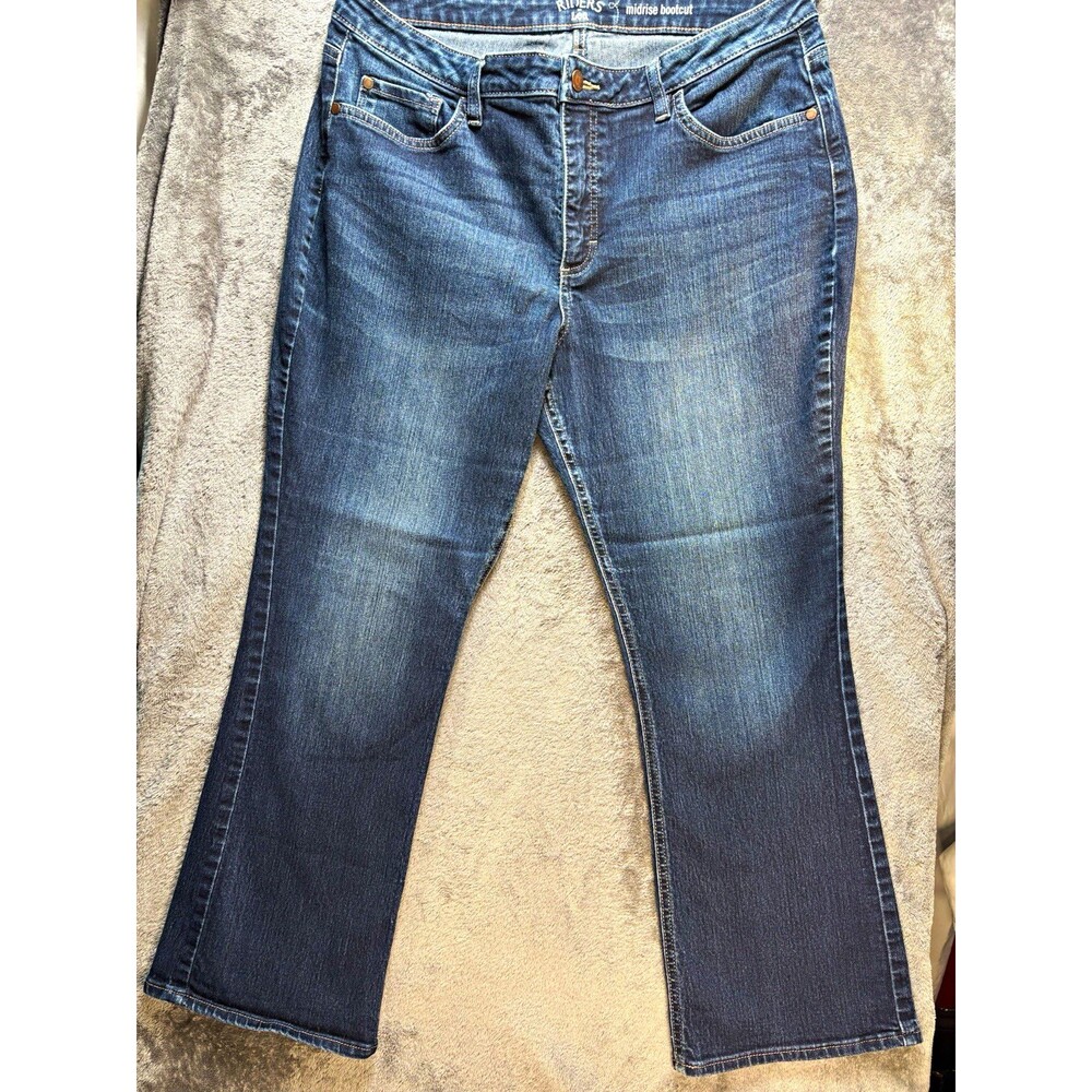 Riders by Lee Women’s Mid Rise Bootcut Jeans Blue Denim Medium Wash 16P